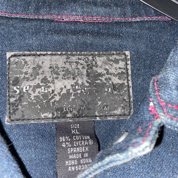 🧥🌟 SERGIO VALENTE DENIM JACKET (JUNIOR XL) - Picture 6 of 7